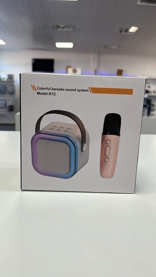 PARLANTE BLUETOOTH 2 MICROFONOS K12