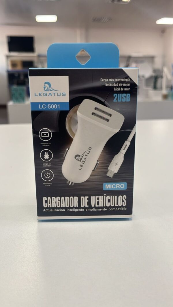 CARGADOR DE AUTO LEGATUS
