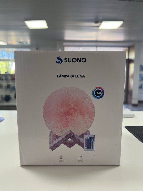 LÁMPARA VELADOR LUNA RGB SUONO - Imagen 2