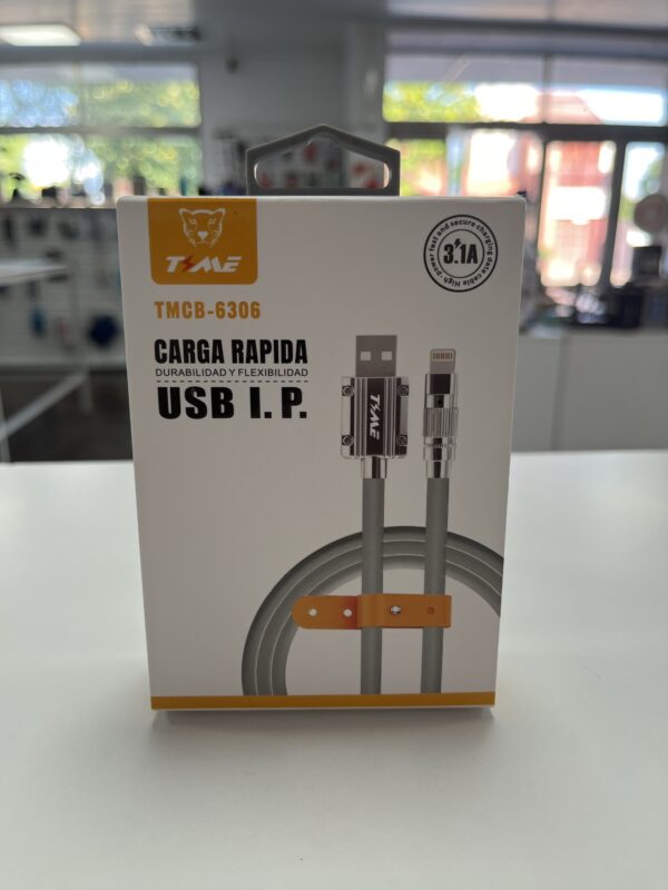 CABLE DE DATOS IPHONE 3,1 PUNTA METAL REFORZADA