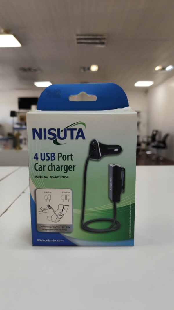 NISUTA 4 USB PORT CAR CHARGER
